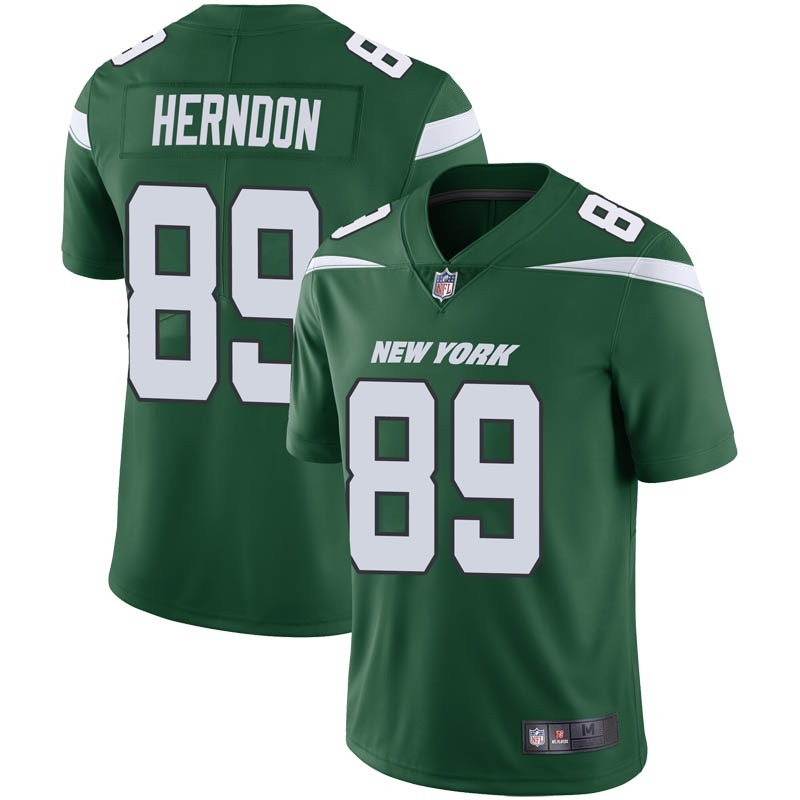 Men's New York Jets Green #89 Chris Herndon Vapor Untouchable Limited Stitched Jersey